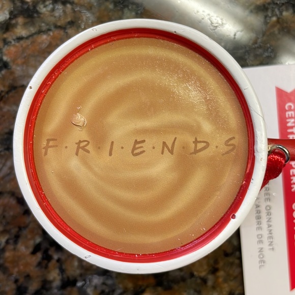 NWT Hallmark Friends Central Perk Coffee Cup Christmas Tree Ornament - Picture 3 of 4